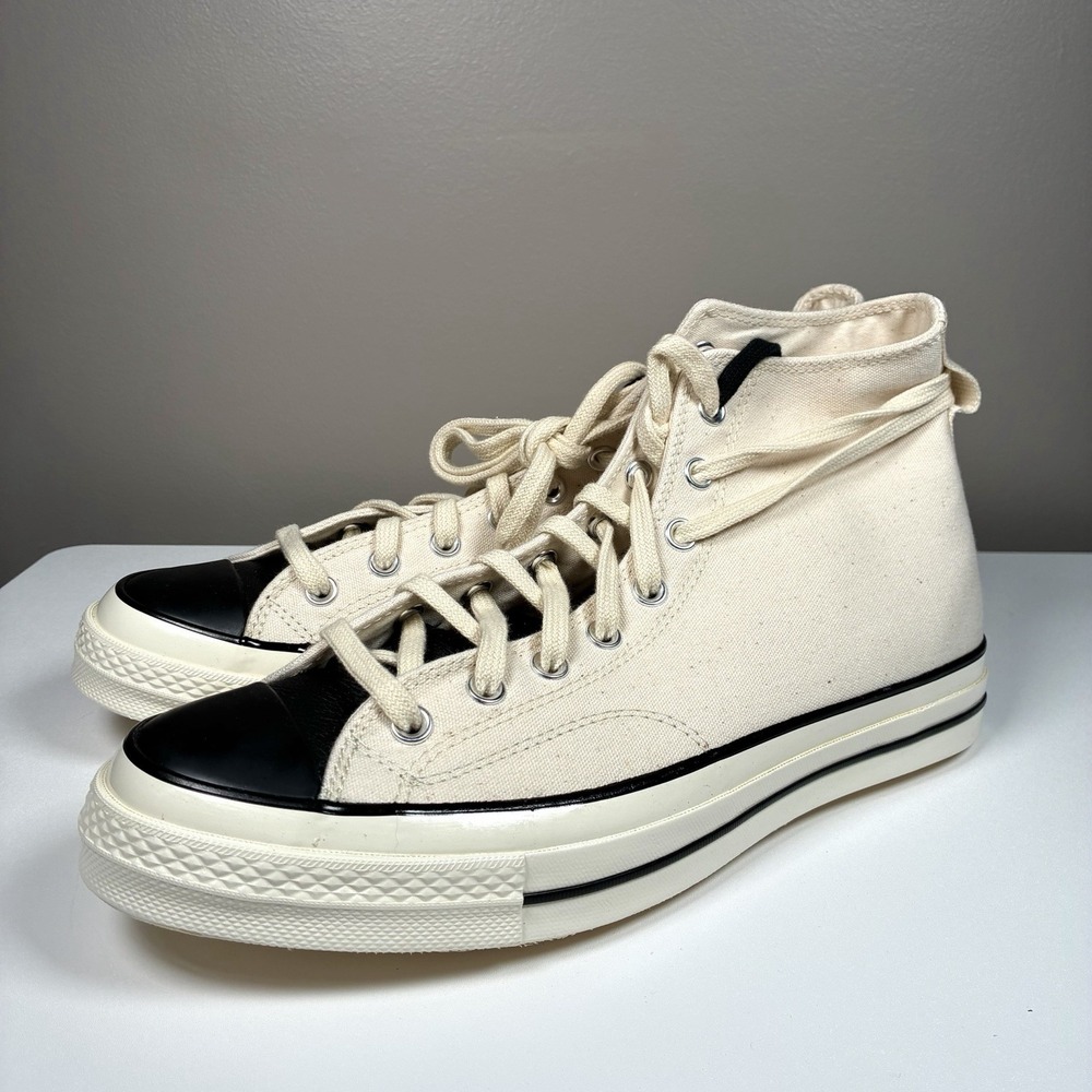 Converse Chuck Taylor 70 High Fear  Of God Essentials Ivory Black Size 11 Mens - Picture 3 of 7